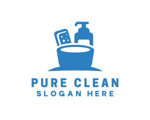 Basin Soap Clean logo design