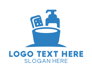 Lotion - Blue Liquid Soap & Sanitizer logo design