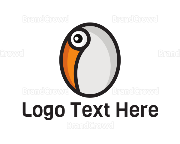 Toucan Bird Egg Logo