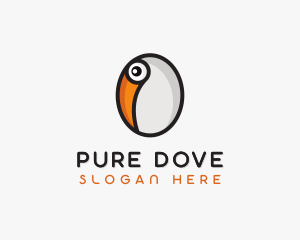 Toucan Bird Egg logo design