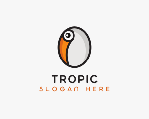 Toucan Bird Egg logo design