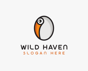 Toucan Bird Egg logo design