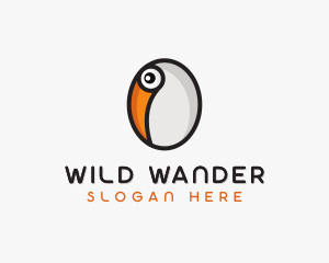 Toucan Bird Egg logo design