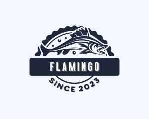 Marine Fishing Fishery Logo