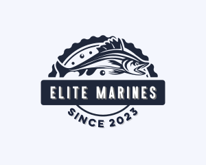 Marine Fishing Fishery logo design