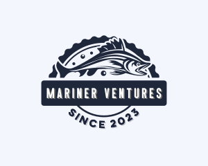 Marine Fishing Fishery logo design