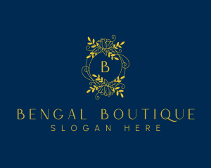 Floral Wreath Boutique logo design