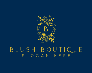 Floral Wreath Boutique logo design