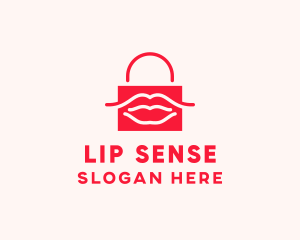 Lip Cosmetic Bag logo design