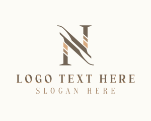 Craftsman - Stylish Feminine Letter N logo design
