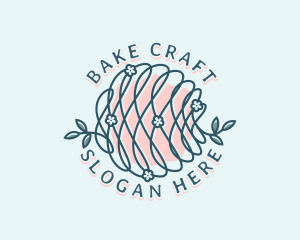 Floral Yarn Thread logo design