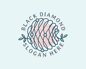 Floral Yarn Thread logo design