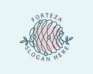 Floral Yarn Thread logo design