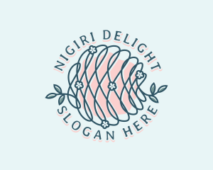 Floral Yarn Thread logo design