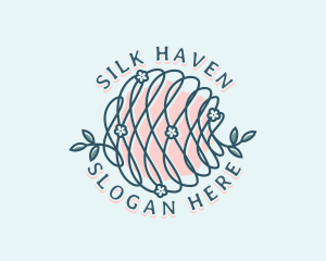 Floral Yarn Thread logo design