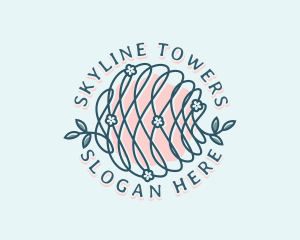 Floral Yarn Thread logo design