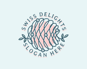 Floral Yarn Thread logo design