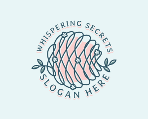 Floral Yarn Thread logo design