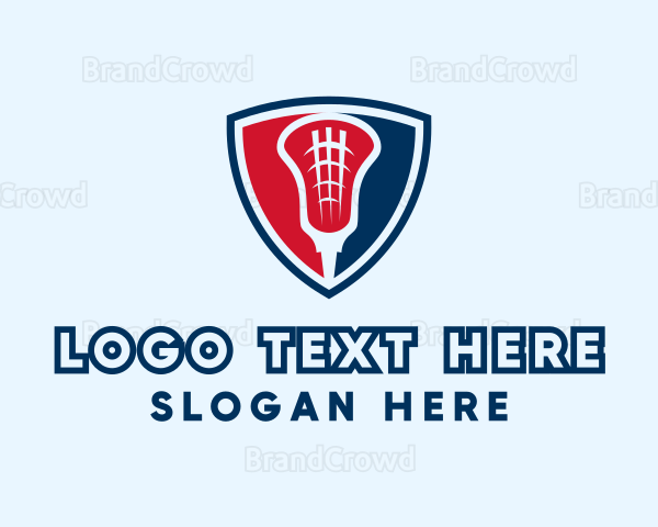 Lacrosse Team Shield Logo