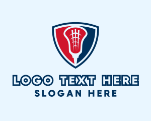 Security - Lacrosse Team Shield logo design