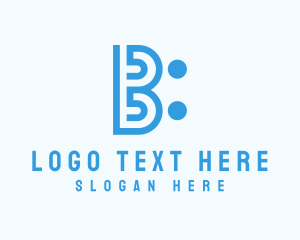 Talk - Modern People Community Letter B logo design
