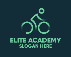 Green Bike Cyclist Logo