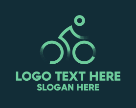 Triathlon - Green Cyclist logo design