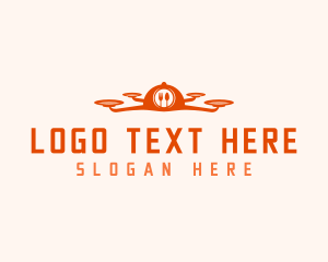 Delivery - Drone Food Plates logo design