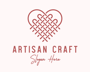 Handicraft - Heart Woven Handicraft logo design