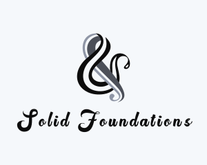 Stylish Ampersand Calligraphy Logo