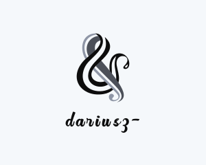 Antique - Stylish Ampersand Calligraphy logo design