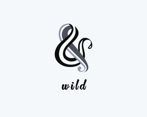 Calligraphy - Stylish Ampersand Calligraphy logo design