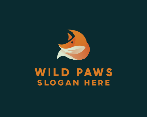 Head Fox Animal logo design