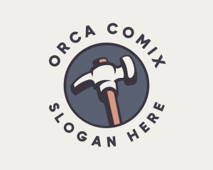 Utility - Hammer Carpentry Repair Tool logo design