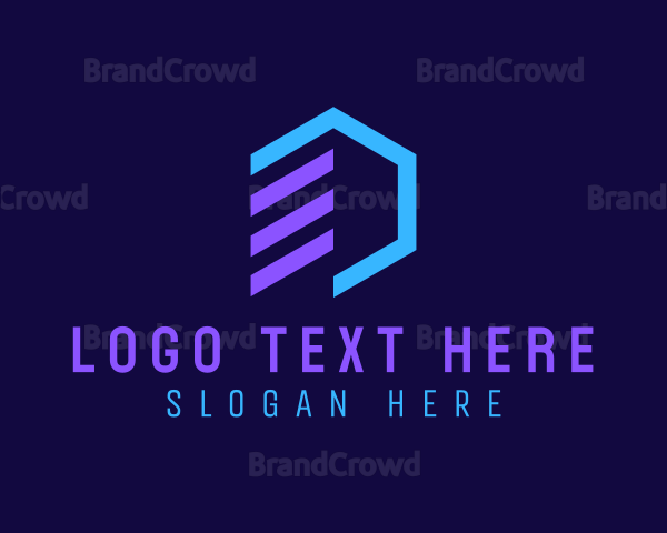 Digital Marketing Hexagon Logo