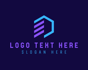 Abstract - Digital Marketing Hexagon logo design