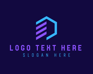 Digital Marketing Hexagon  Logo