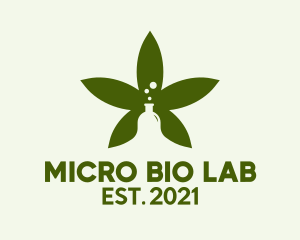 Organic Cannabis Laboratory  logo design