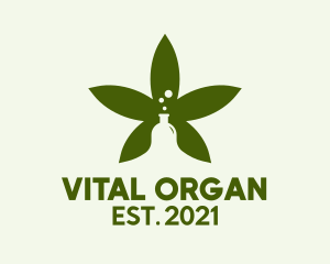 Organic Cannabis Laboratory  logo design