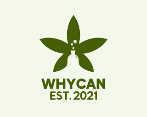 Test Tube - Organic Cannabis Laboratory logo design