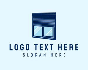 Blue Window Blinds logo design