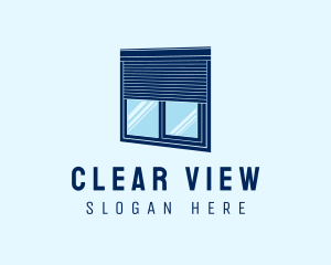 Blue Window Blinds logo design