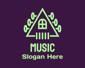 Music Guitar House  logo design