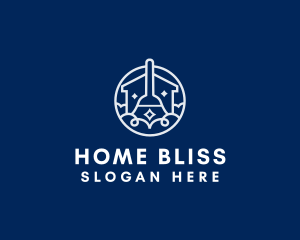 Tidy Home Cleaning logo design