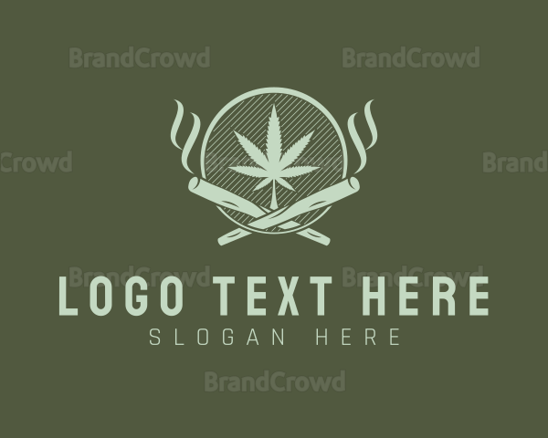 Marijuana Smoke Tobacco Logo