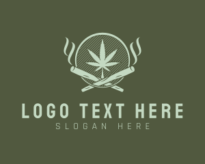 Marijuana Smoke Tobacco Logo