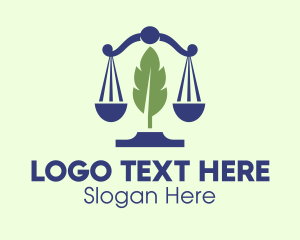 Law School - Legal Justice Scales logo design
