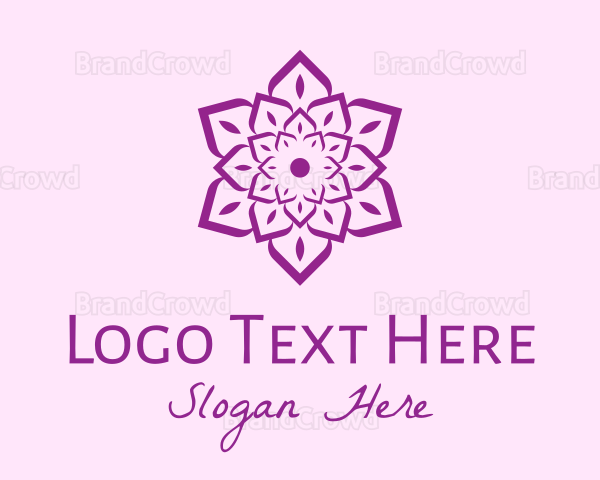 Indian Flower Mandala Logo