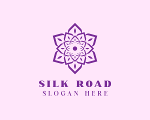 Indian Flower Mandala logo design