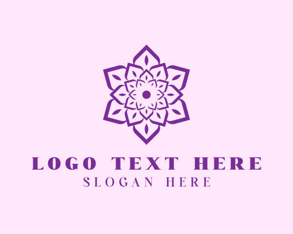 Florist - Indian Flower Mandala logo design